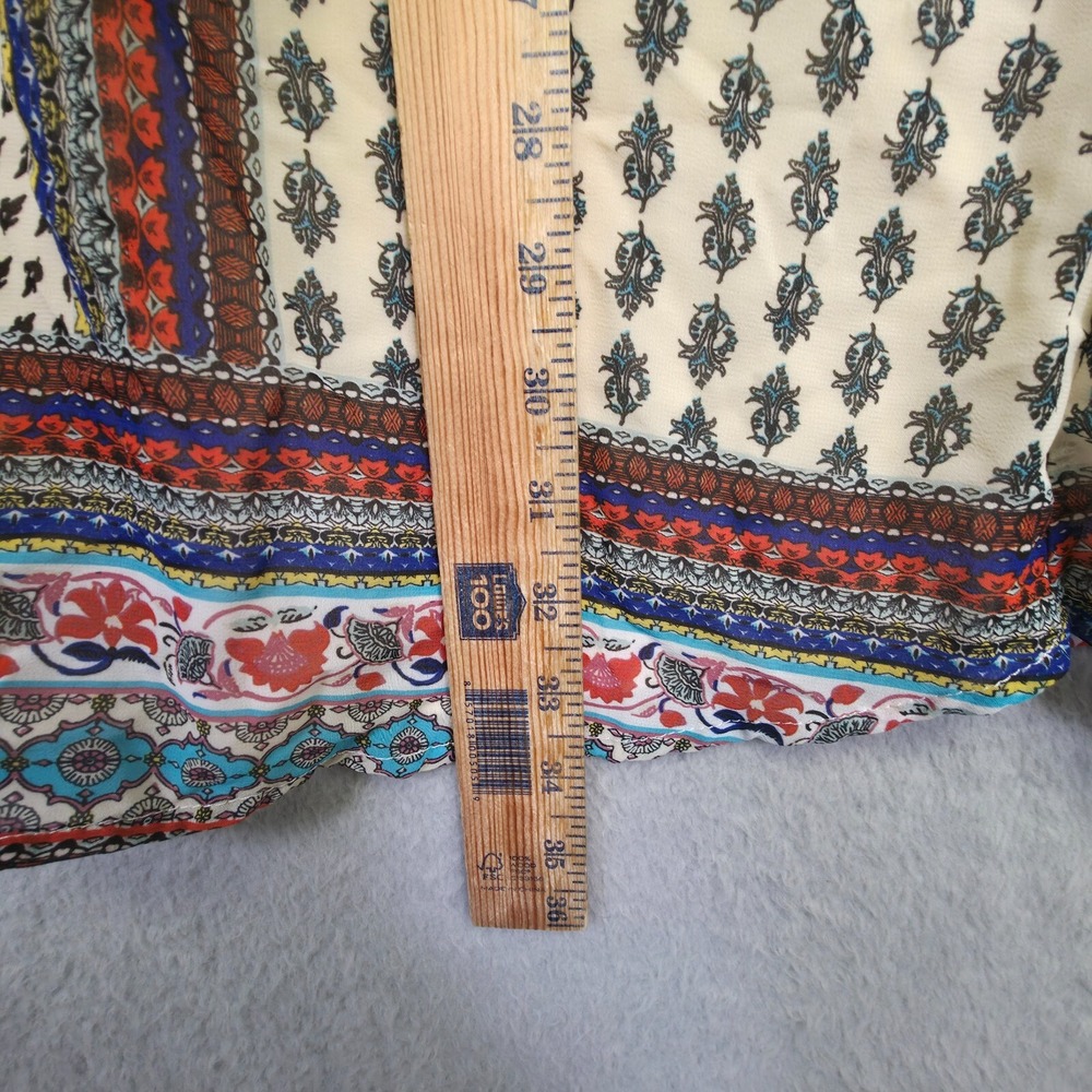 My Michelle Dress Womens S Cold Shoulder Boho Peasant Short Flowy Beach Coquette - Picture 13 of 16